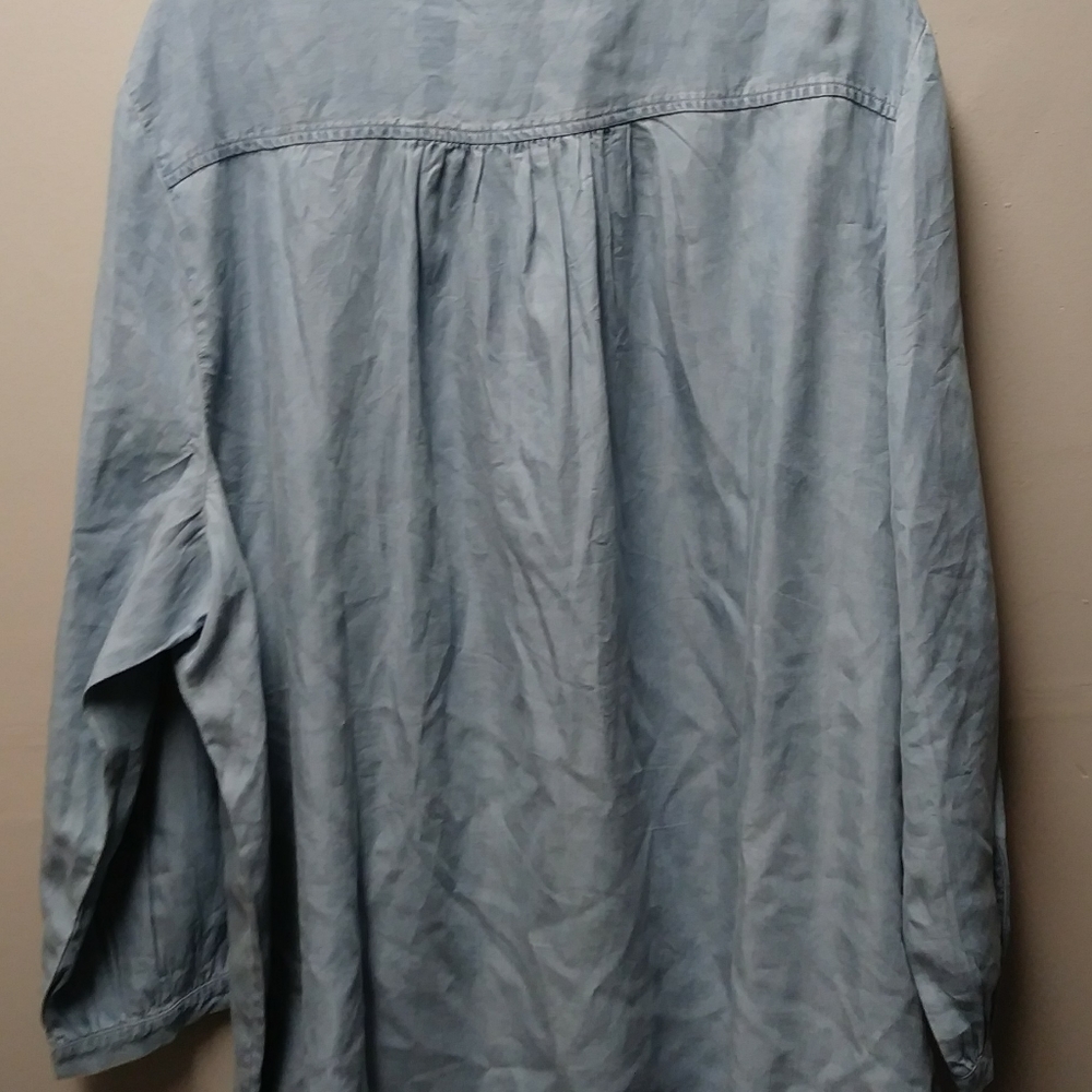 Coldwater Creek Denim Look Top